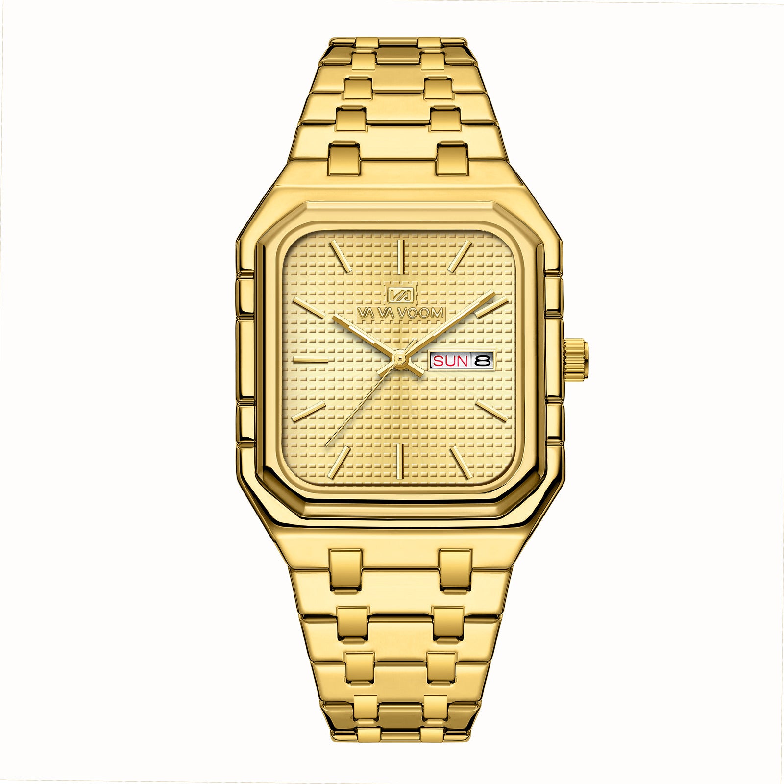 Homme Casual Élégant montre carrée lumineuse