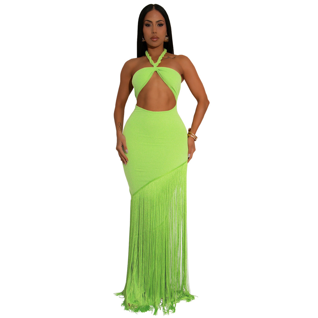Robe de haut de tube de pointage en tassel d'été