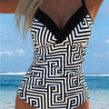 Plage Printemps Sexy Imprimé maillot de bain monopièce