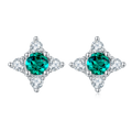 S925 Boucles d'oreilles Sterling Silver Star Flower Stud