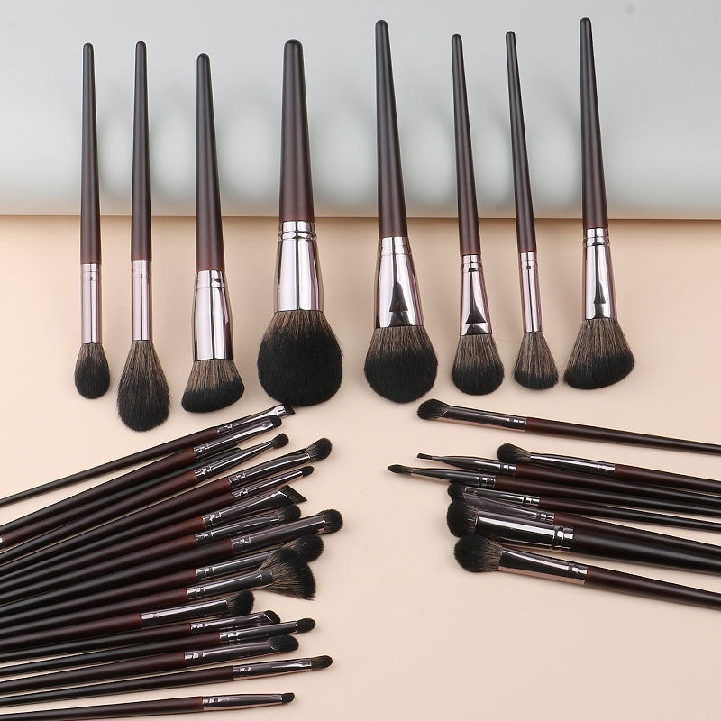 Ensemble de brosses de maquillage en poudre à l'ombre et à l'enrouleur pour animaux haut de gamme