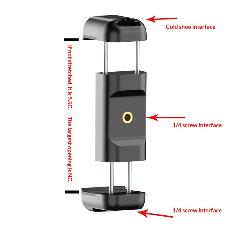 Style Clip téléphone double-zip simple barre