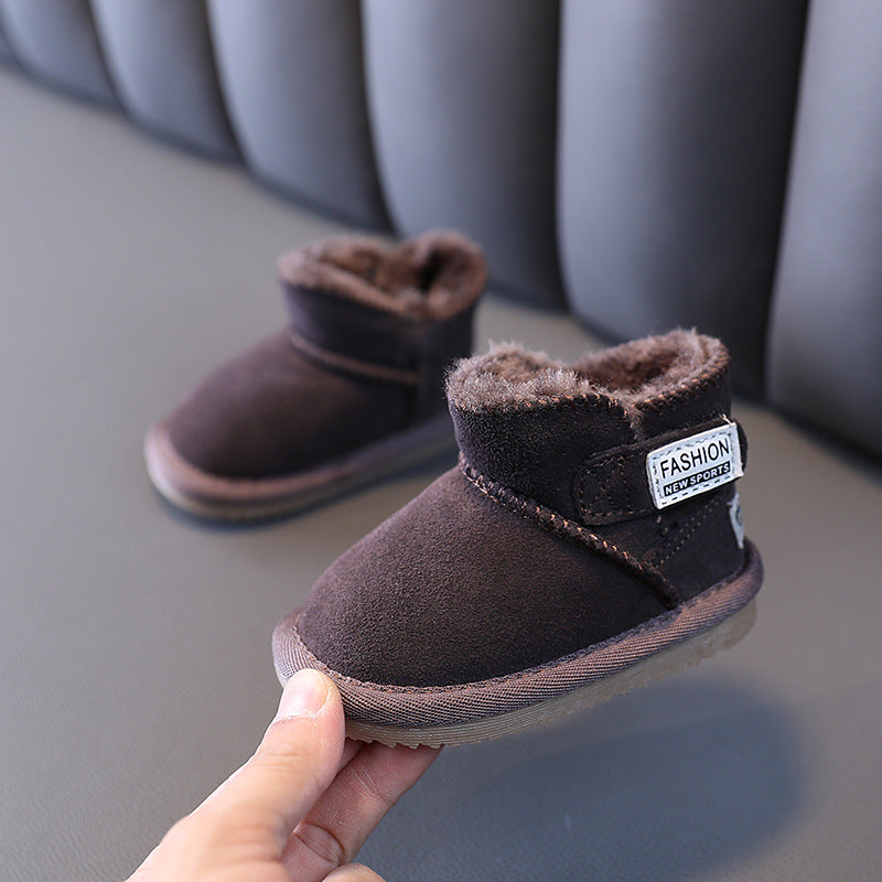 Hiver Plus cachemire garçons et filles neige coton chaussures bébé