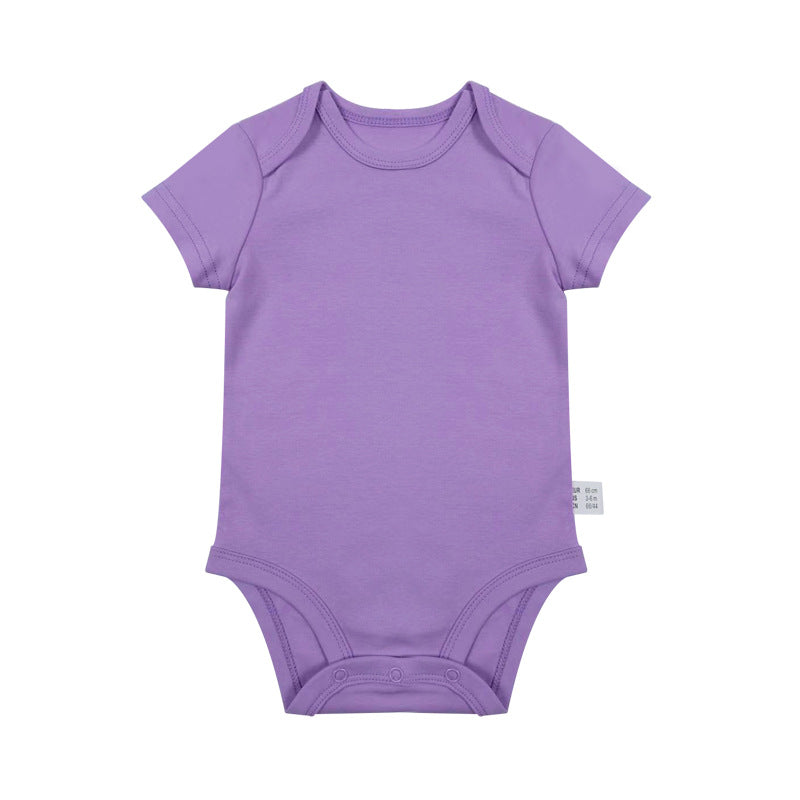 Romper Vêtements nouveau-nés 0-1 ans vieux costume de saut en couleur solide Homme et femme bébé Onesie