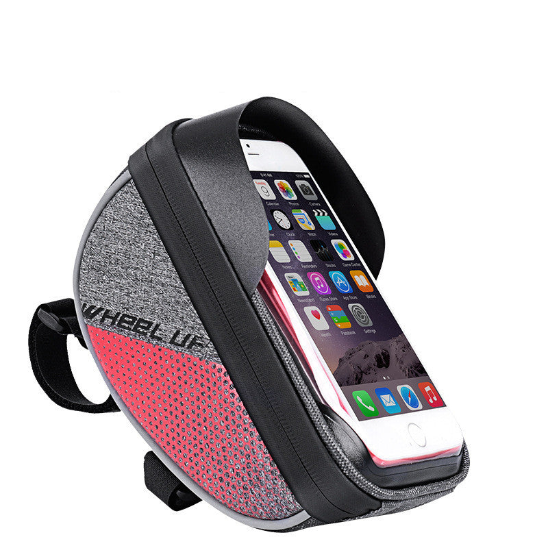 Sac à vélo, sac de téléphone à écran tactile, sac de vélo de montagne avant, sac de vélo, poignée