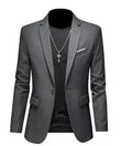 Hommes Formel porter Coréen-Style Slim-Fit Blazer Veste de costume unique