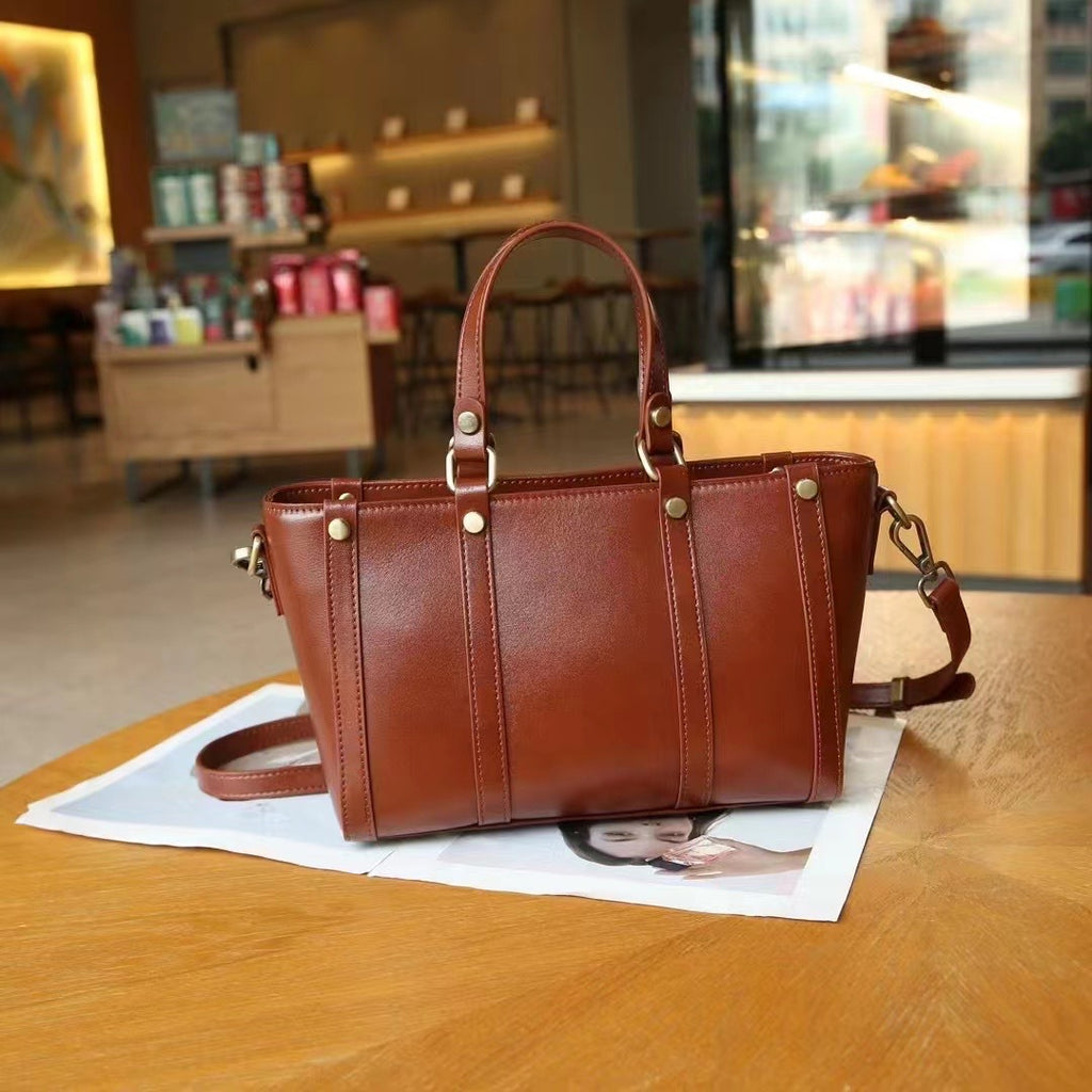 Sacs en cuir de baidie pour femmes Sac à main personnalisable Première couche Cowhide grande capacité devrait
