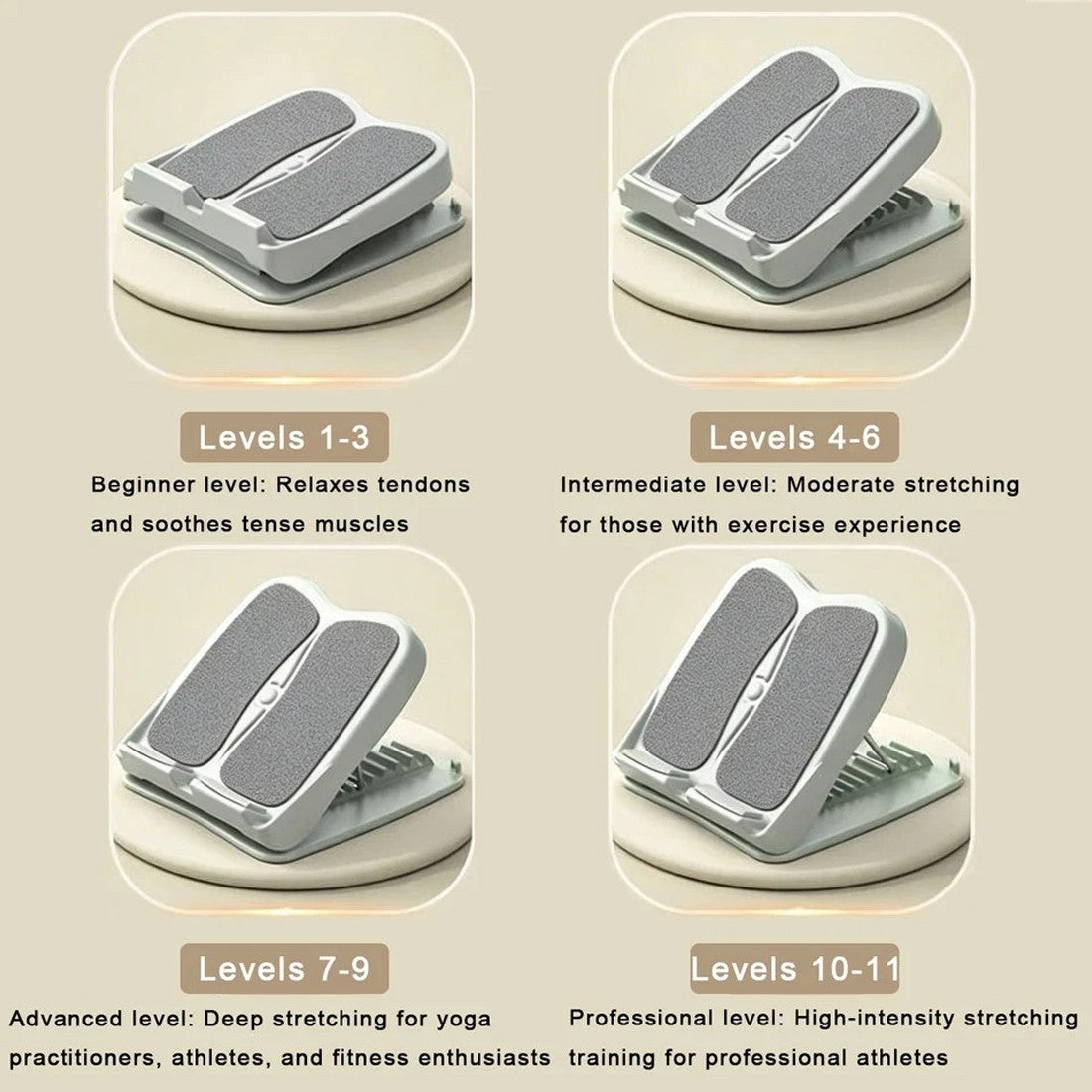 Tableau extensible de calf Conseil réglable de mobilité de cheville Calf Stretcher pliable