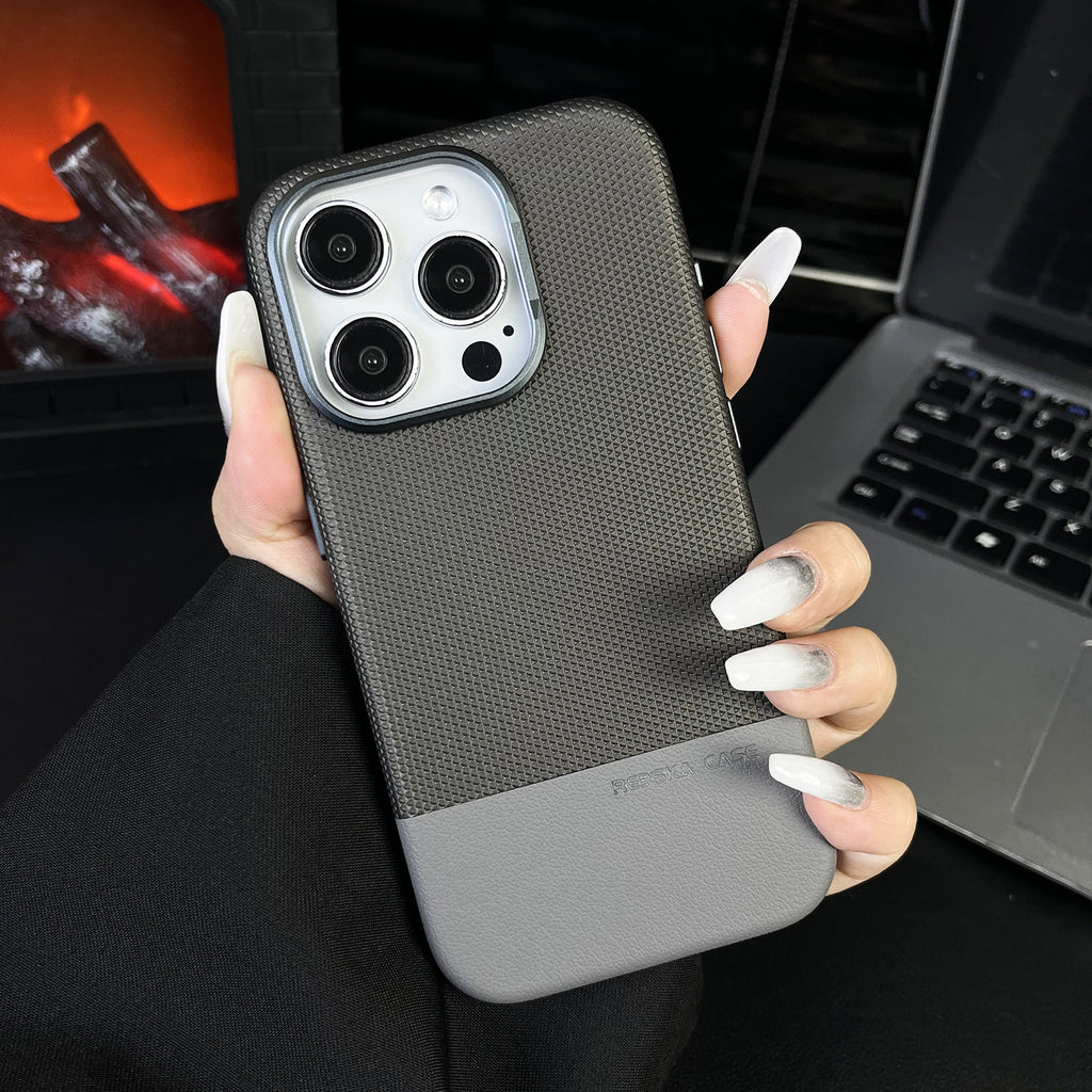 Case de téléphone Dragon échelle Texture pointure en cuir magnétique tout inclus résistant à la chute