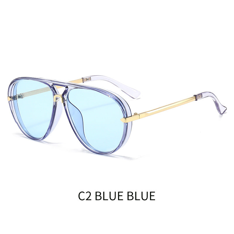 Lunettes de soleil de style grenouille