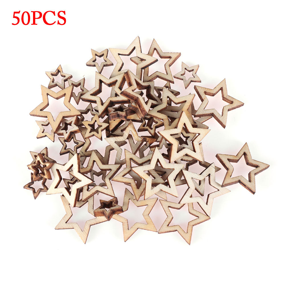 Artisanat en bois Étoile à cinq points Hollow Accessoires faits à la main