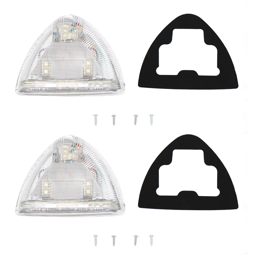 Compatible avec Peterbilt Turn Signal Lights 31 LED Triangle Amber LED