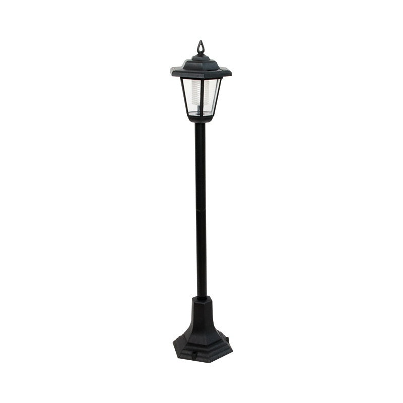 Solar Garden Light Ornamental Floor Lamp Hexagonal Outdoor Lawn Garden Lamp