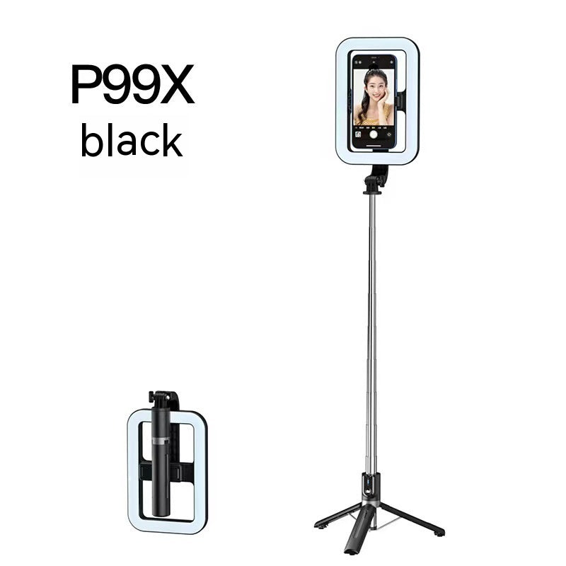 8 pouces Beauty Fill Light Selfie Stick Bluetooth Télécommande Sol extérieur intégré Li