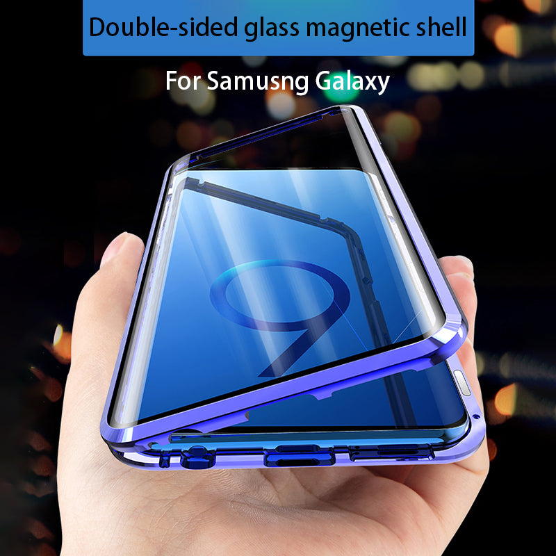 Transparent double face magnétique absorbant verre anti-chute film trempé téléphone mobile