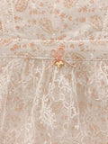 Robe de Dentelle Tulle à Couleur Solide pour Filles