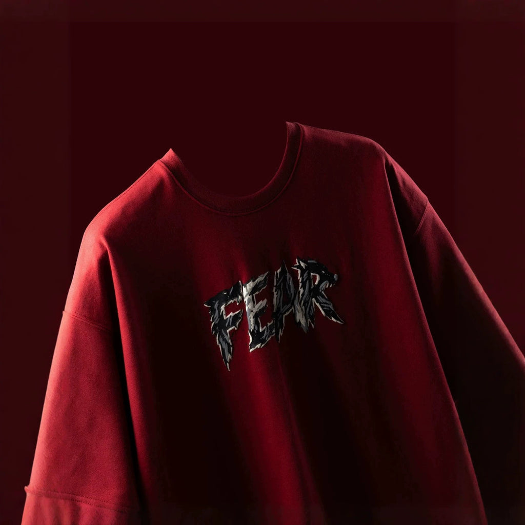 T-shirt à épaulettes rouge à vin de style américain