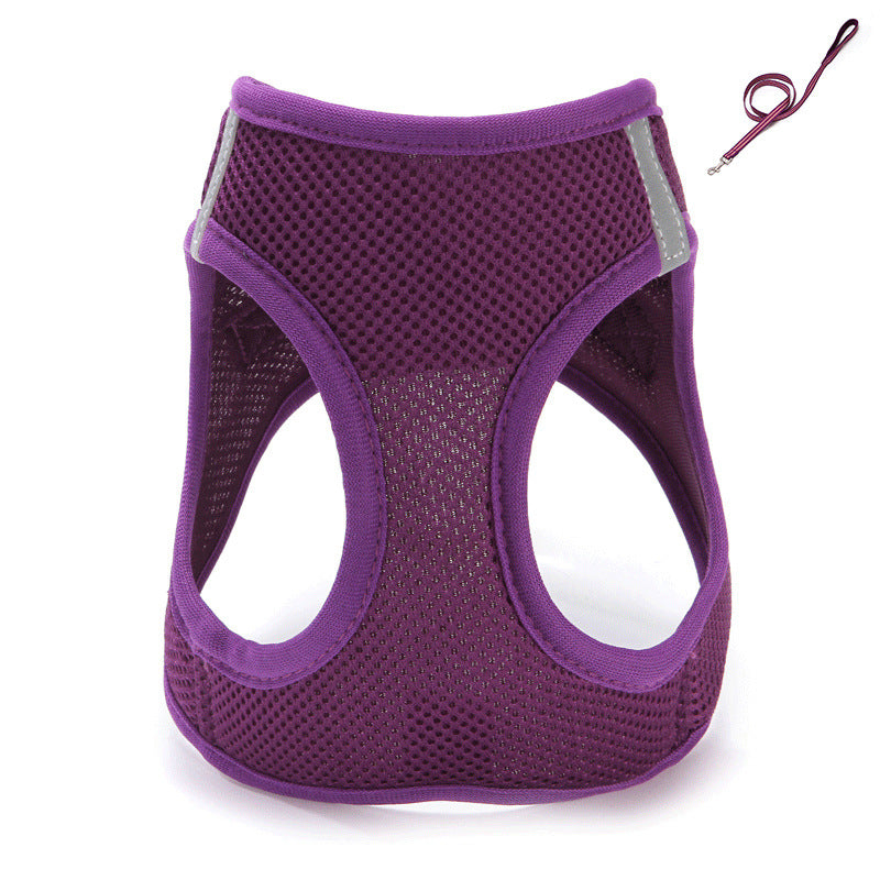 Pull de chat Rope Vest-style Slip chiens et chats Rope Pet sortie Mesh Cat laisse