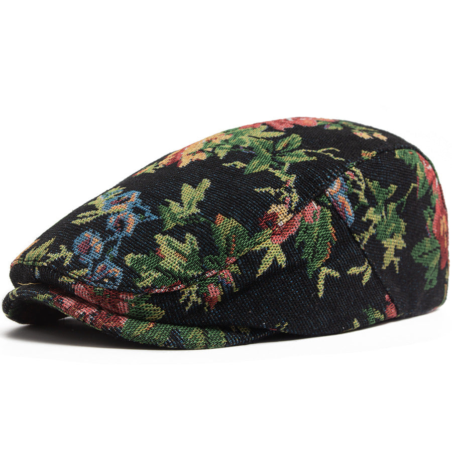 Béret Jacquard vintage pour les femmes