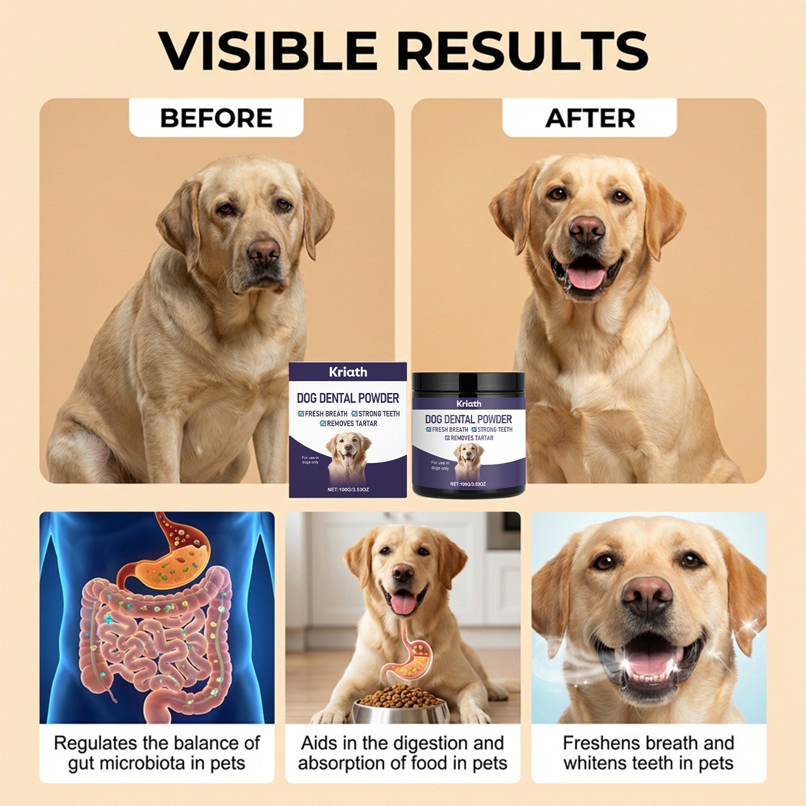 Poudre de fraicheur spécifique au chien