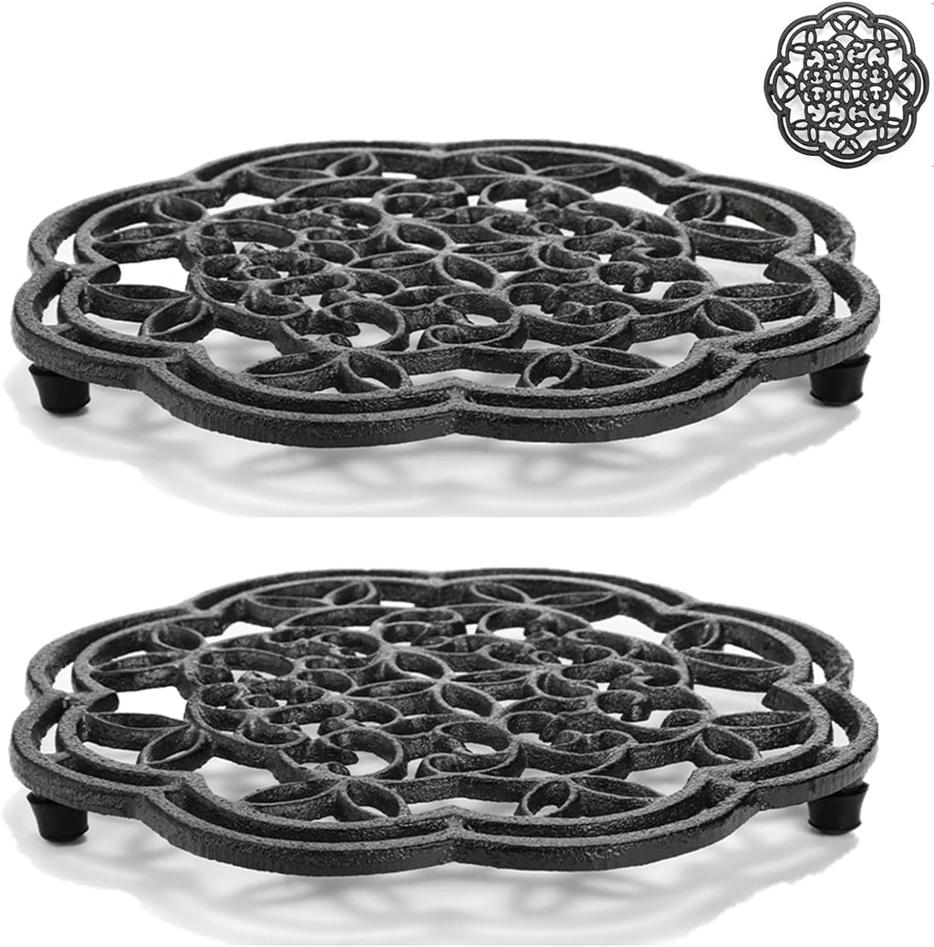 Trivets en fonte 2 unités