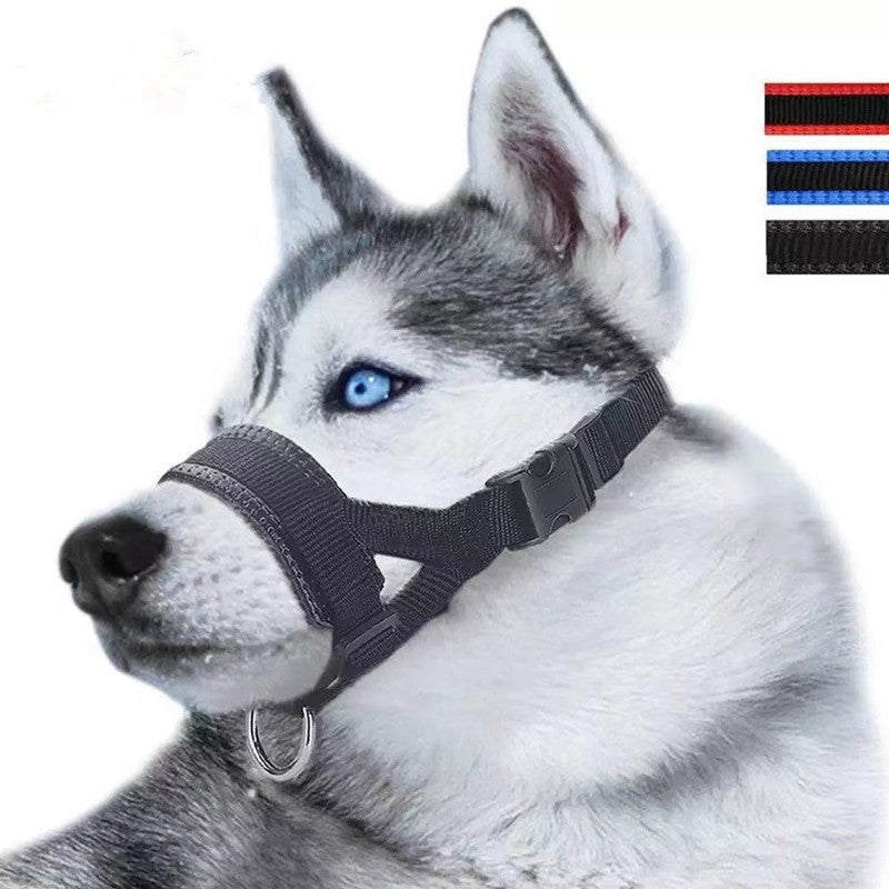 Muselière de chien Muselière Anti Barque Collier de chien respirant Outil d'entraînement de chien