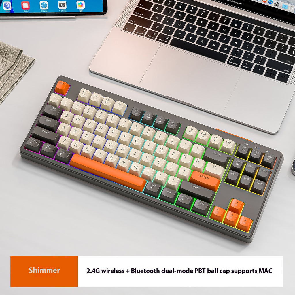 Clavier de sensation mécanique Bluetooth double mode sans fil