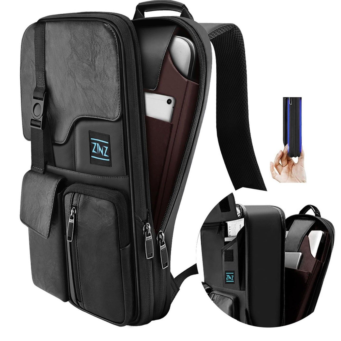 Sac à dos pour ordinateur portable pour hommes Sac pour ordinateur de bureau