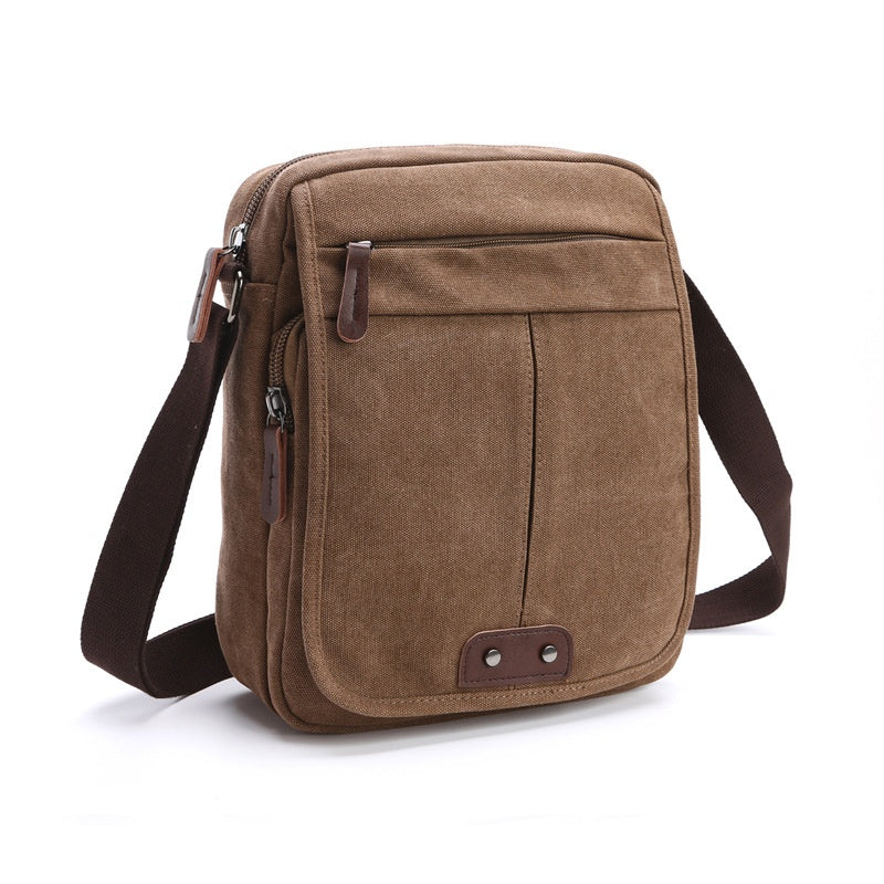 Hommes et femmes Casual Small Crossbody Sac en toile de style coréen pour usage extérieur