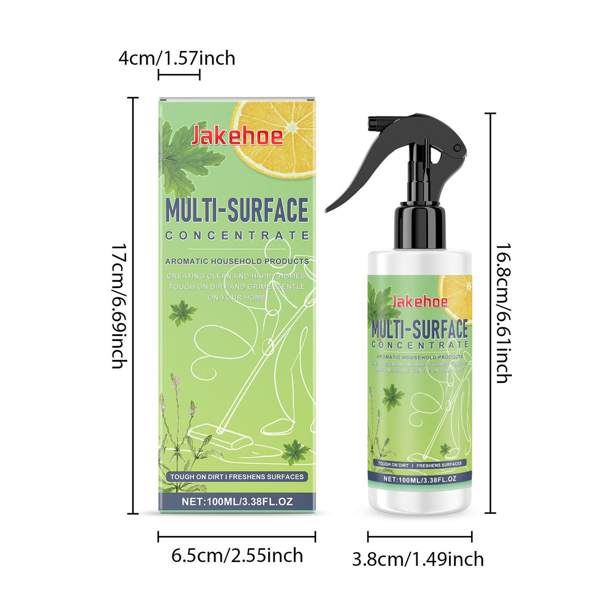 JAKEHOE Liquide de nettoyage de surface polyvalent