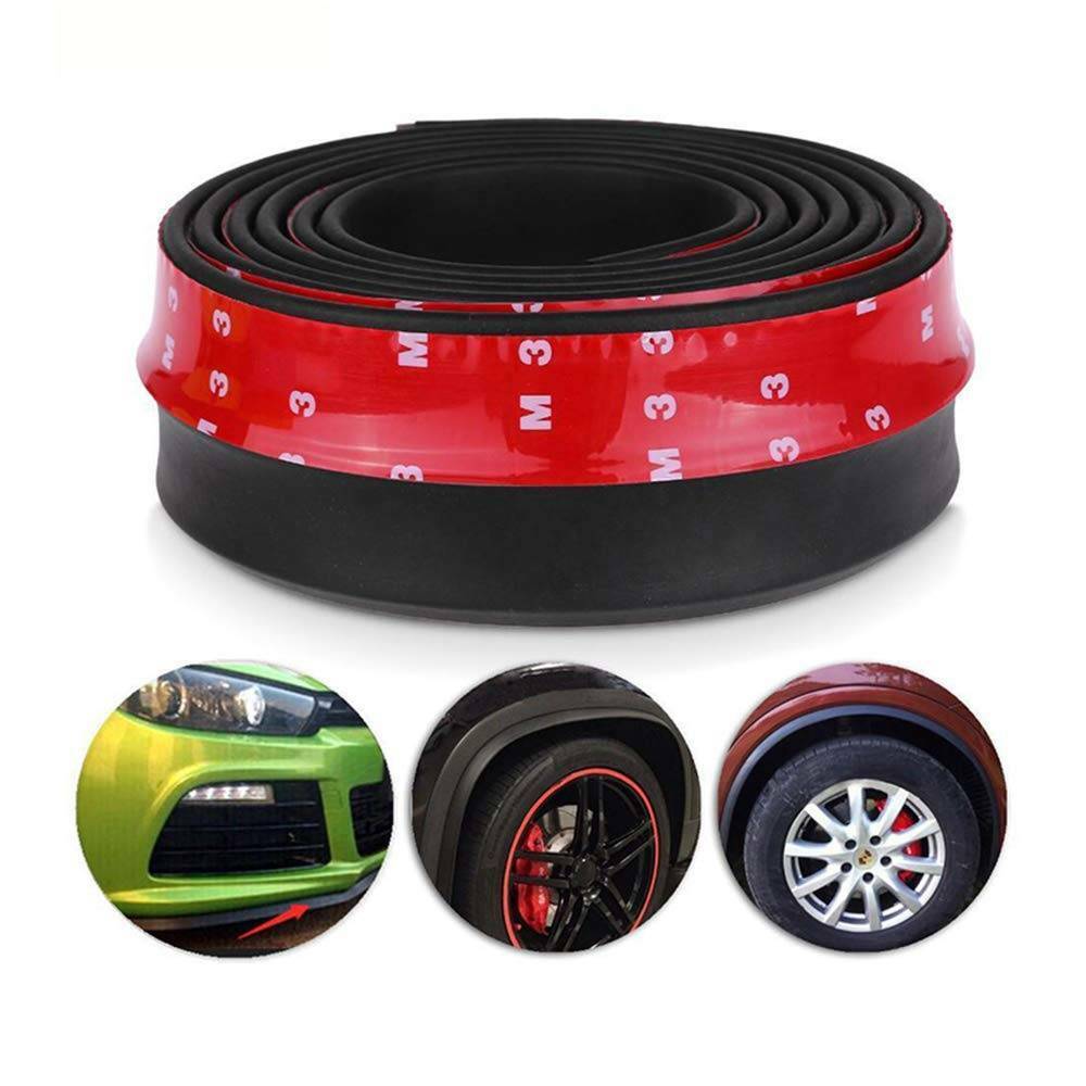 Universal voiture Lip Jupe Protecteur de caoutchouc Splitter avant pare-chocs côté 2,5M
