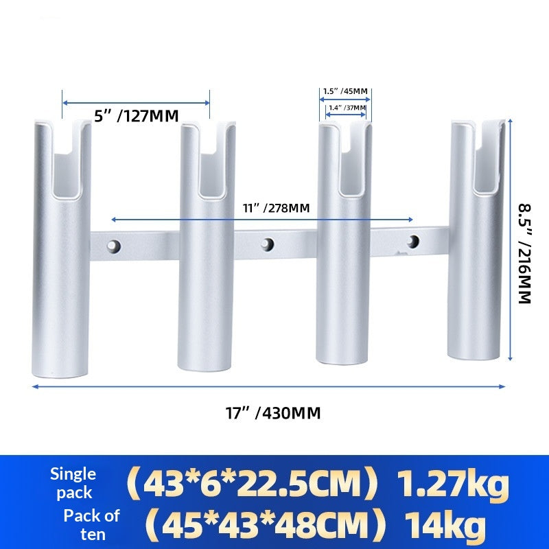 Portable en alliage d'aluminium Marine support fixe de pêche