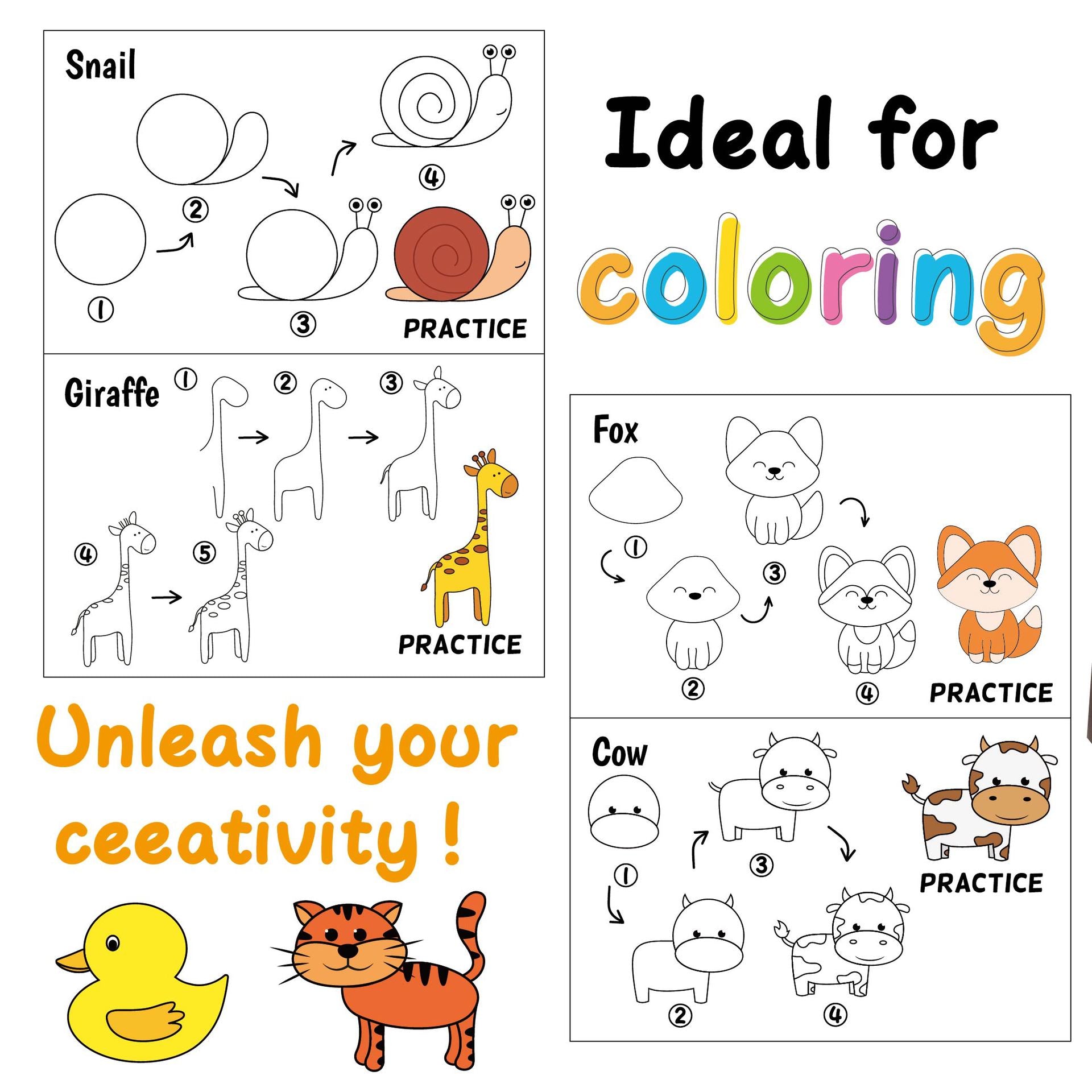 Livre de coloriage pour animaux pour enfants