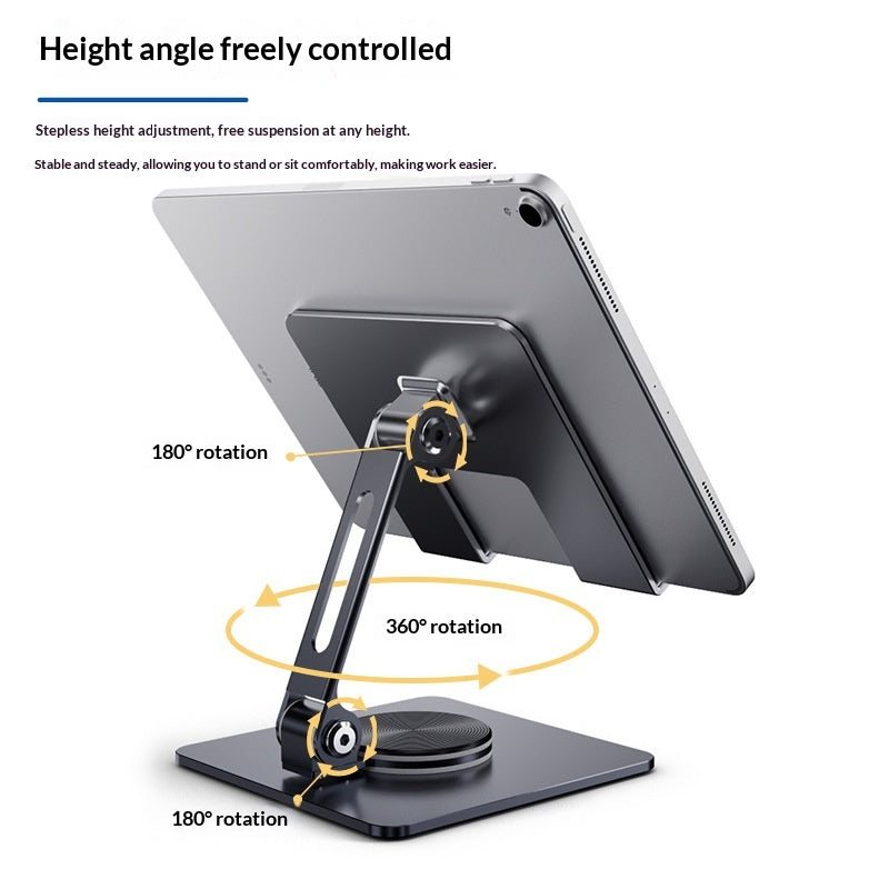 Folding Metal Desktop Rotating Phone Stand