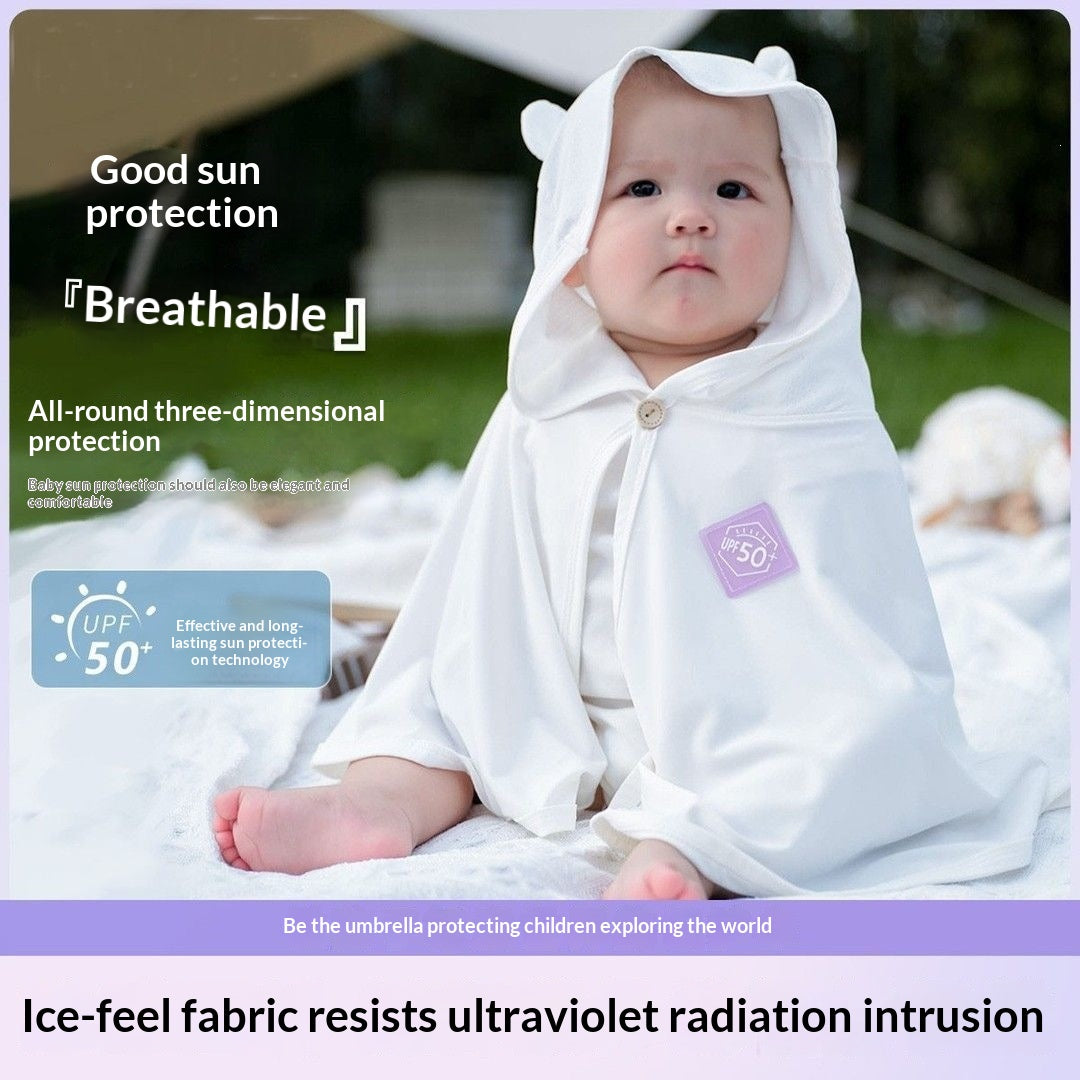 Protection UV changement de couleur Cape Baby Protection solaire
