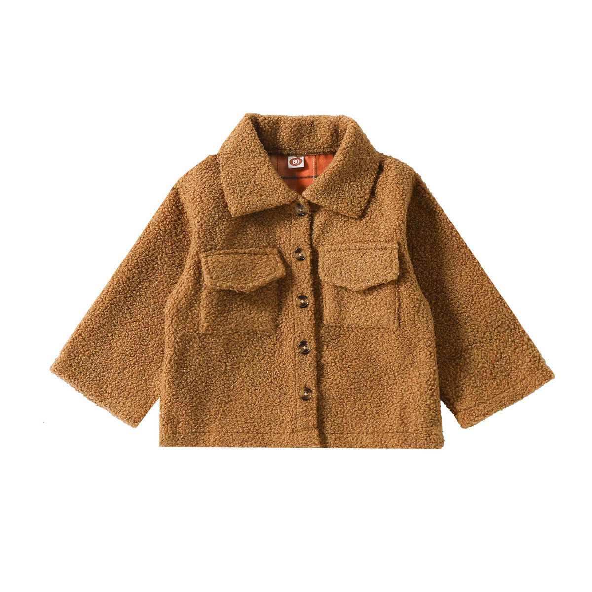 Manteau réversible en peluche d'automne