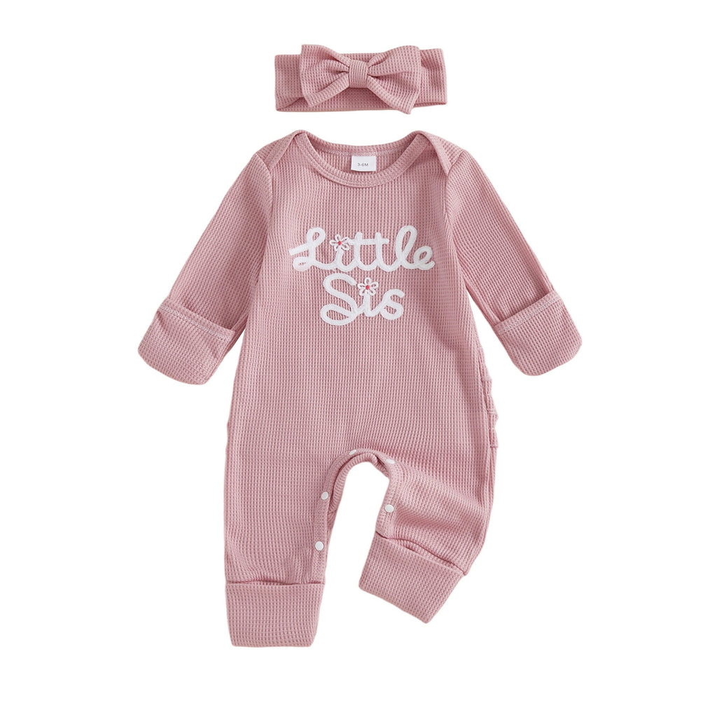 Robe de saut en lettre brodée à manches longues avec tête