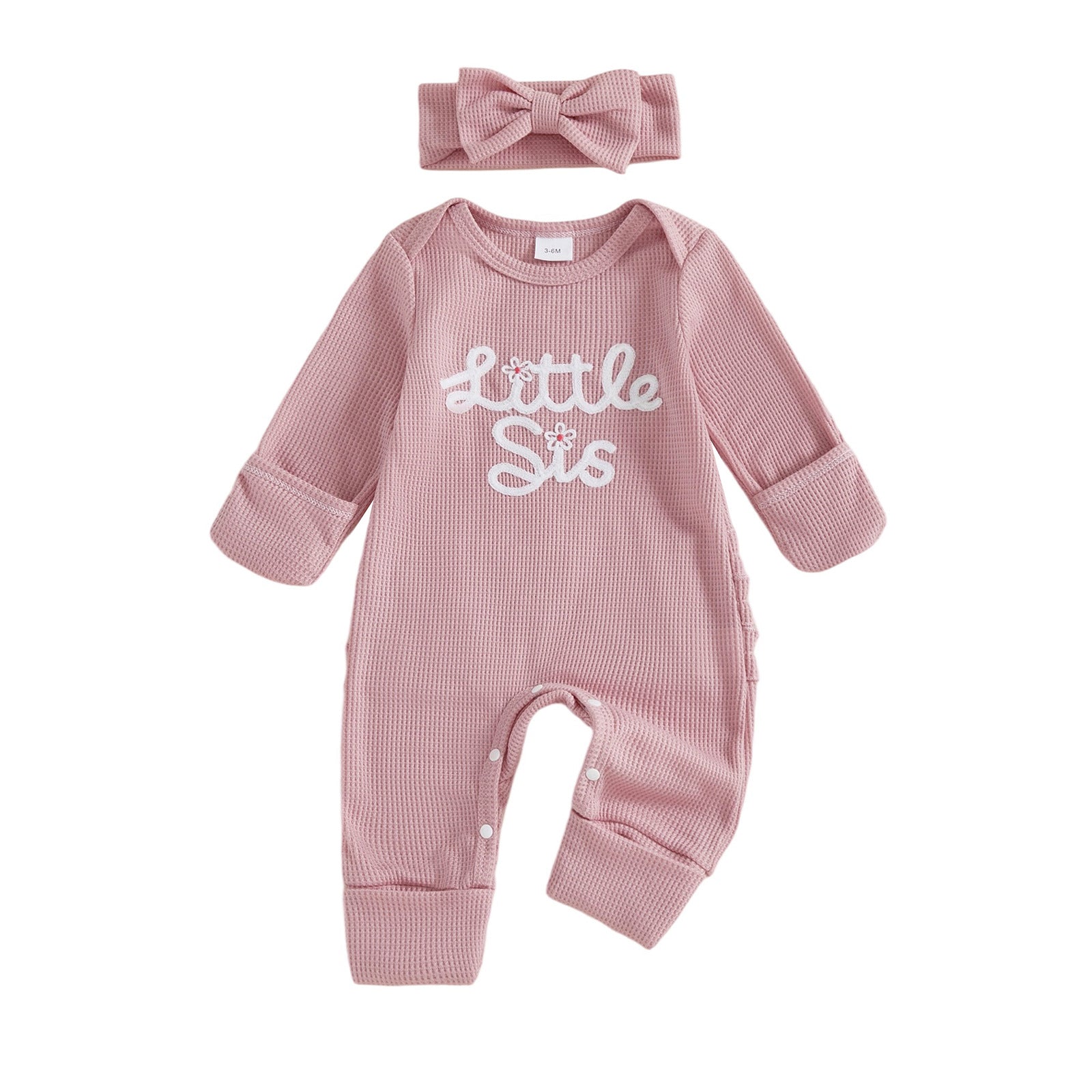 Robe de saut en lettre brodée à manches longues avec tête