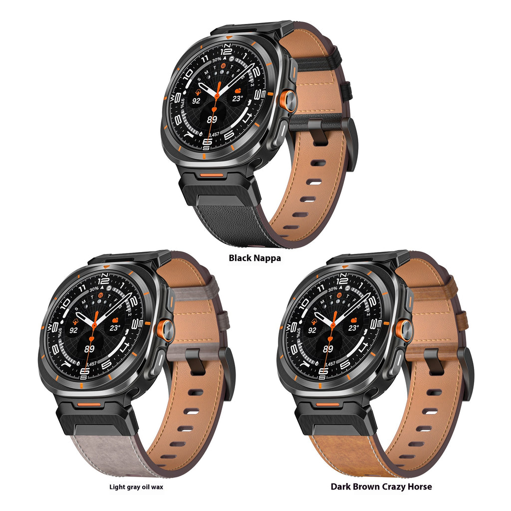 Montre applicable 7Ultra Crazy Horse modèle Bracelet en cuir