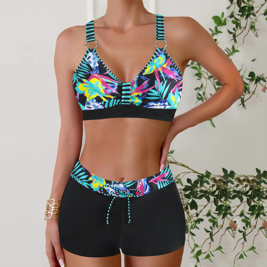 Femmes Colorful Imprimé deux-pièces maillot de bain Bikini