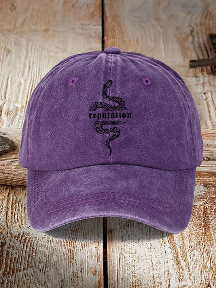 Chapeau imprimé en coton lavé Style distrait Hommes Vintage