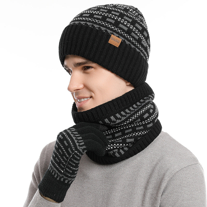 Ensemble de chapeaux casual chaud pour hommes