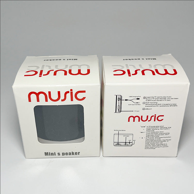 A9 Mini haut-parleur Bluetooth craqué - Portable sous-woofer avec lumière LED