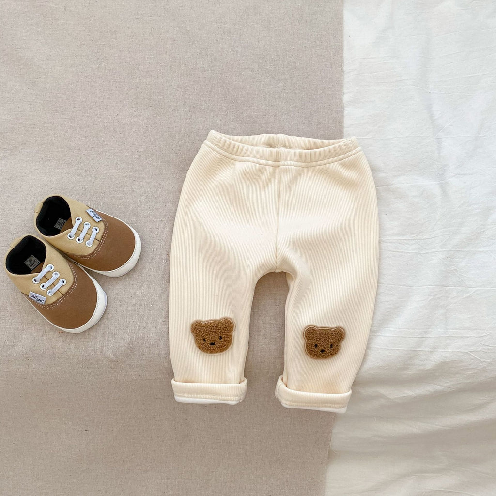 Confortable ours mignon pantalons de loisirs brodés en trois dimensions
