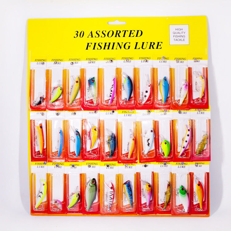 Ensemble d'engins de pêche à faux becs en plastique 30 Pcs