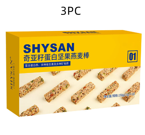 Barres de noix et d'avoine de graines de chia dans l'emballage individuel Biscuits de céréales à haute teneur en protéines