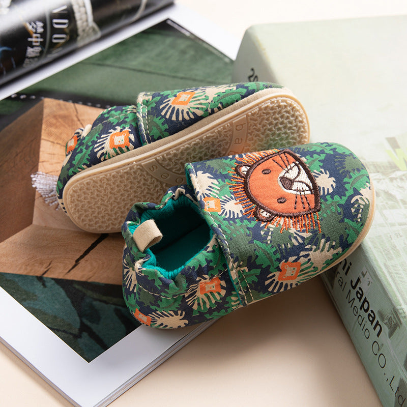 Bébé Soft Bottom Chaussures pour tout-petit 0-1-2 ans Vieux Garçons et Filles Mode Accueil Non-dérapant