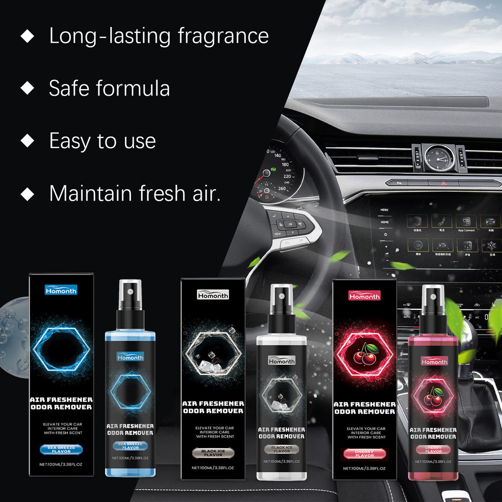 Homois Voiture Air Freshener Désodorisant de la fragrance de voiture Spray désodorisant de la toilette pour la maison U