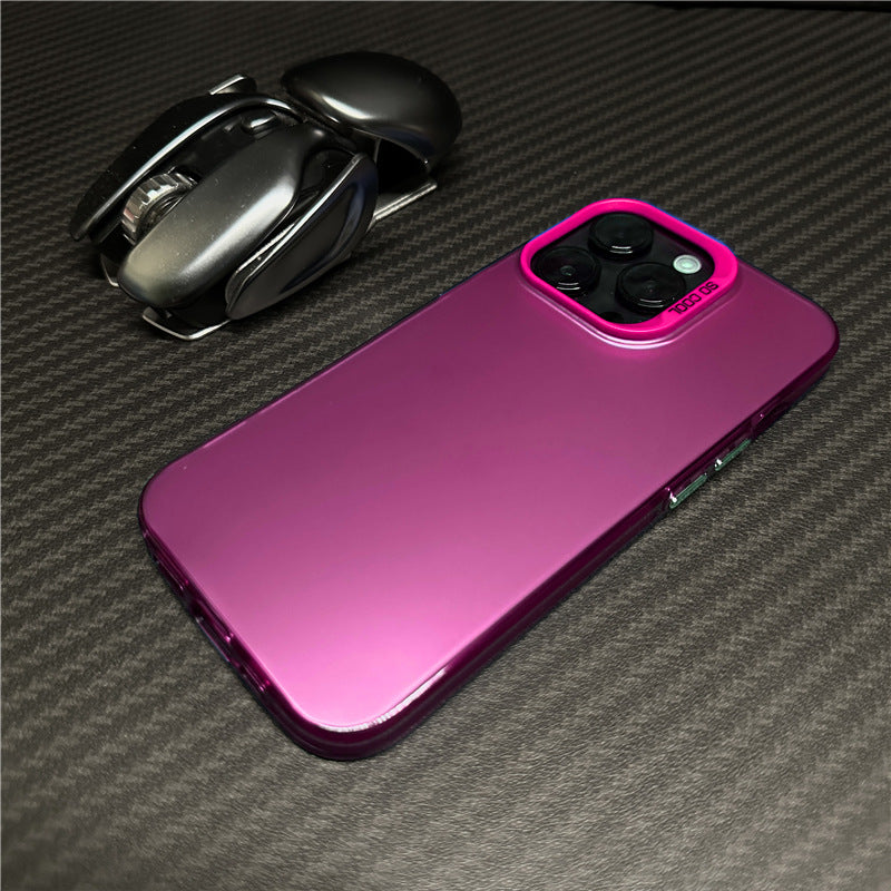 Housse de protection Matte pour téléphone couleur argent haute qualité