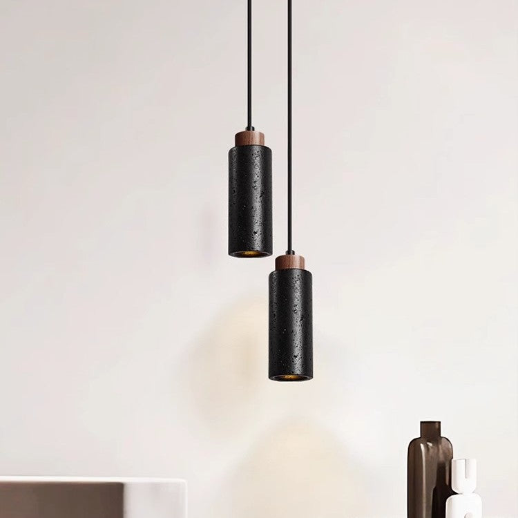 Wabi Sabi Style jaune Cave Stone Bedside Mini Pendentif lampe